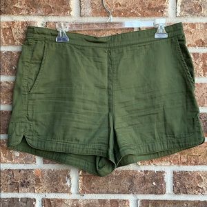 J crew army green shorts
